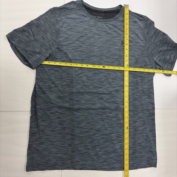 Under Armour Threadborne Shirt Mens 2XL Short Sleeve Grey - Picture 5 of 6